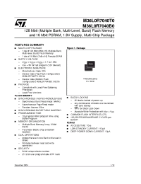 Datasheet M36L0R7040T0 manufacturer STMicroelectronics
