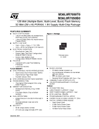 Datasheet M36L0R7050 manufacturer STMicroelectronics