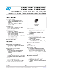 Datasheet M36L0R7050U1 manufacturer STMicroelectronics