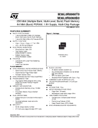 Datasheet M36L0R8060B0 manufacturer STMicroelectronics