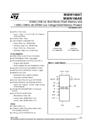 Datasheet M36W108AB120ZN1T manufacturer STMicroelectronics