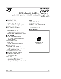 Datasheet M36W432B70ZA1T manufacturer STMicroelectronics