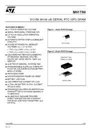 Datasheet M41T94MH6TR manufacturer STMicroelectronics