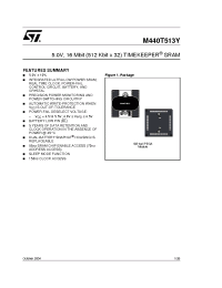 Datasheet M440T513Y manufacturer STMicroelectronics