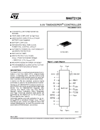 Datasheet M48T212A-85MH6TR manufacturer STMicroelectronics