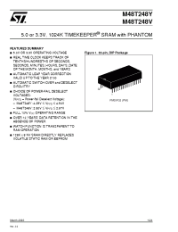 Datasheet M48T248V-70PM1 manufacturer STMicroelectronics