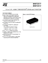 Datasheet M48T251Y70 manufacturer STMicroelectronics