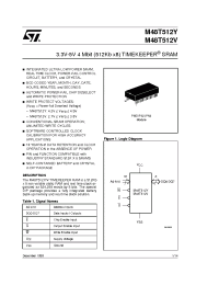 Datasheet M48T512V manufacturer STMicroelectronics
