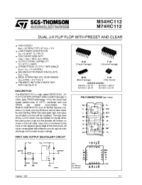 Datasheet M54HC112 manufacturer STMicroelectronics
