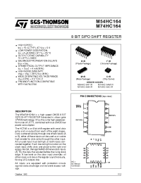 Datasheet M54HC164 manufacturer STMicroelectronics