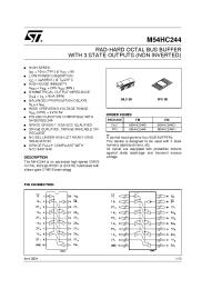 Datasheet M54HC244D manufacturer STMicroelectronics