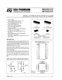 Datasheet M54HC273 manufacturer STMicroelectronics