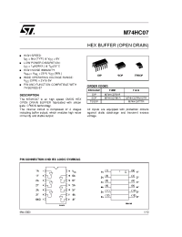 Datasheet M74HC07 manufacturer STMicroelectronics