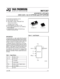Datasheet M87C257-10C3TR manufacturer STMicroelectronics