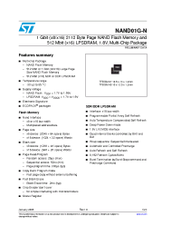 Datasheet NAND01G-N manufacturer STMicroelectronics