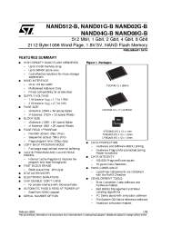 Datasheet NAND01GR3B2AZA6E manufacturer STMicroelectronics