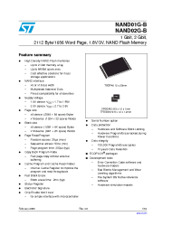 Datasheet NAND01GR4B manufacturer STMicroelectronics