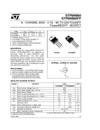 Datasheet P9NB60FP manufacturer STMicroelectronics