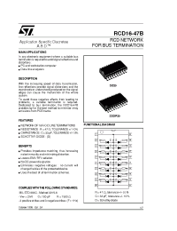 Datasheet RCD16-47B manufacturer STMicroelectronics