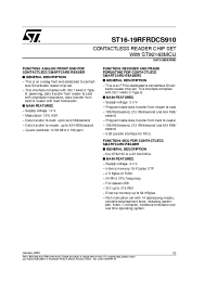 Datasheet ST19RFRDCS910 manufacturer STMicroelectronics