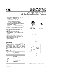 Datasheet ST24C04 manufacturer STMicroelectronics