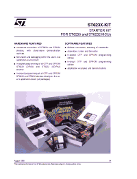 Datasheet ST623X-KIT manufacturer STMicroelectronics