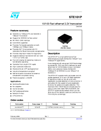 Datasheet STE101P manufacturer STMicroelectronics