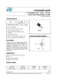 Datasheet STGW30NC120HD manufacturer STMicroelectronics