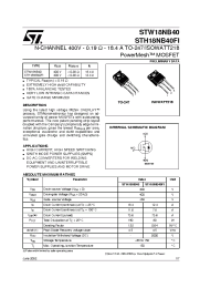 Datasheet STH18NB40FI manufacturer STMicroelectronics