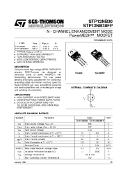Datasheet STP12NB30 manufacturer STMicroelectronics