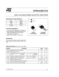 Datasheet STPS10150 manufacturer STMicroelectronics