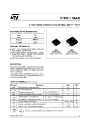 Datasheet STPS1L30A manufacturer STMicroelectronics