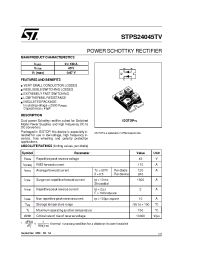 Datasheet STPS24045TV manufacturer STMicroelectronics