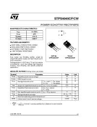 Datasheet STPS4045CP manufacturer STMicroelectronics