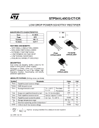 Datasheet STPS41L45CG manufacturer STMicroelectronics