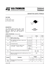 Datasheet T0505MH manufacturer STMicroelectronics