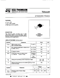 Datasheet T1012DH manufacturer STMicroelectronics