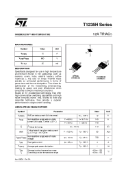 Datasheet T1235H-600TRG manufacturer STMicroelectronics