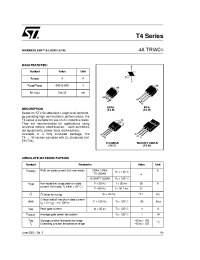 Datasheet T405-600TTR manufacturer STMicroelectronics