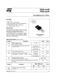 Datasheet T830-800W manufacturer STMicroelectronics