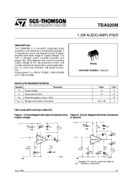 Datasheet TBA820 manufacturer STMicroelectronics