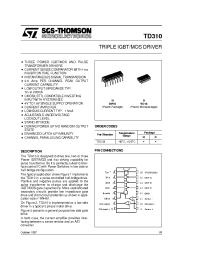 Datasheet TD310D manufacturer STMicroelectronics
