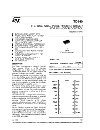 Datasheet TD340ID manufacturer STMicroelectronics
