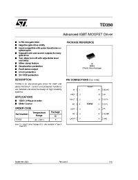 Datasheet TD350I manufacturer STMicroelectronics