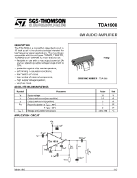 Datasheet TDA1908A manufacturer STMicroelectronics