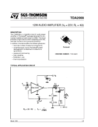 Datasheet TDA2008V manufacturer STMicroelectronics