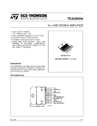 Datasheet TDA2009 manufacturer STMicroelectronics