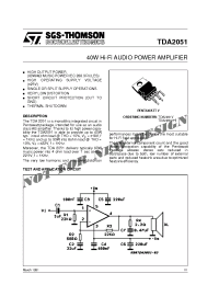 Datasheet TDA2051 manufacturer STMicroelectronics