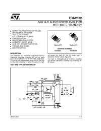 Datasheet TDA2052V manufacturer STMicroelectronics