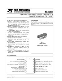 Datasheet TDA2593 manufacturer STMicroelectronics
